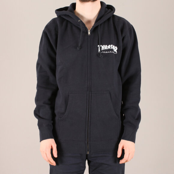 Thrasher - Thrasher Logo Zip Hooded Sweatshirt