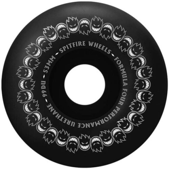 Spitfire - Spitfire Formula Four Repeaters Black 53mm 99duro Classic Full Wheel