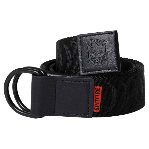 Spitfire - Spitfire Bighead Crescent Black D-Rings Belt